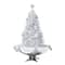 6ft. Pre-Lit Musical Snowing Artificial Tinsel Christmas Tree, White LED Lights